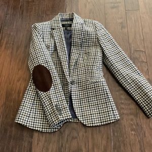 JCrew wool blazer with suede elbow patches